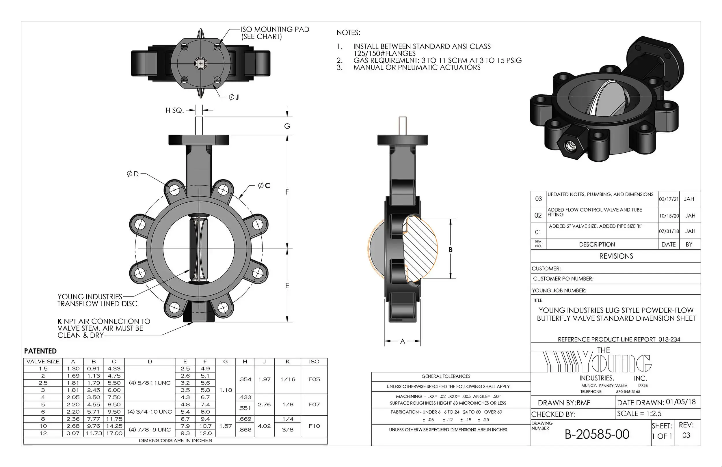 PowderFlow Butterfly Valve