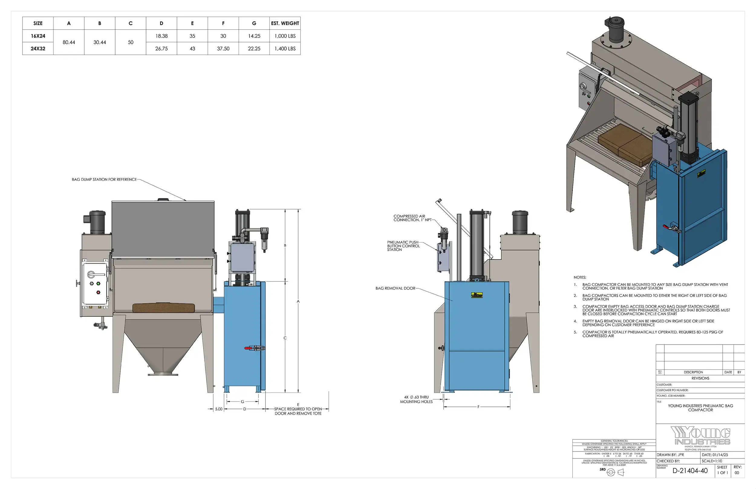 Bag Compactor Drawing