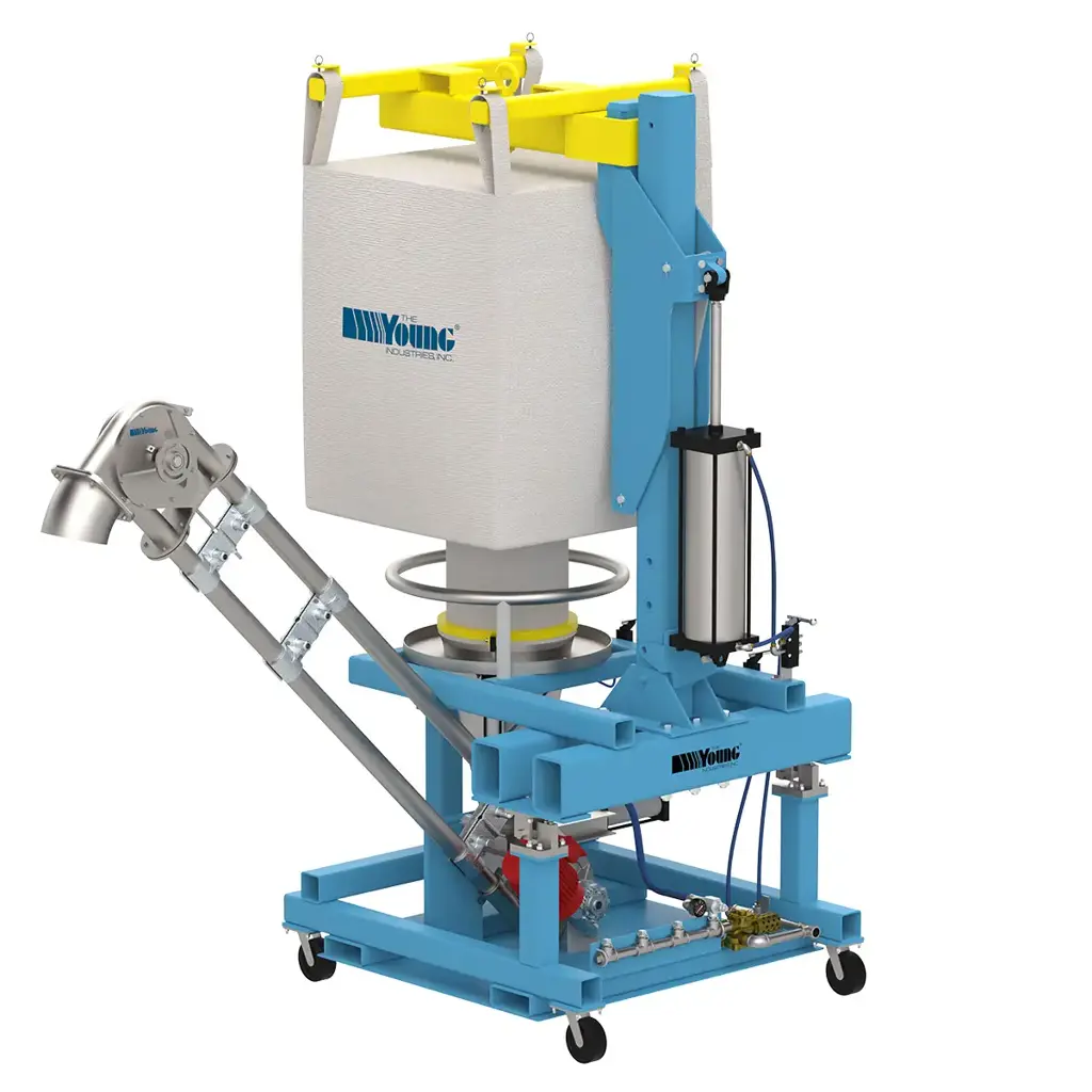 Portable bulk bag handling equipment