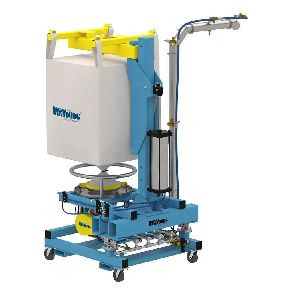 Portable bulk bag handling equipment