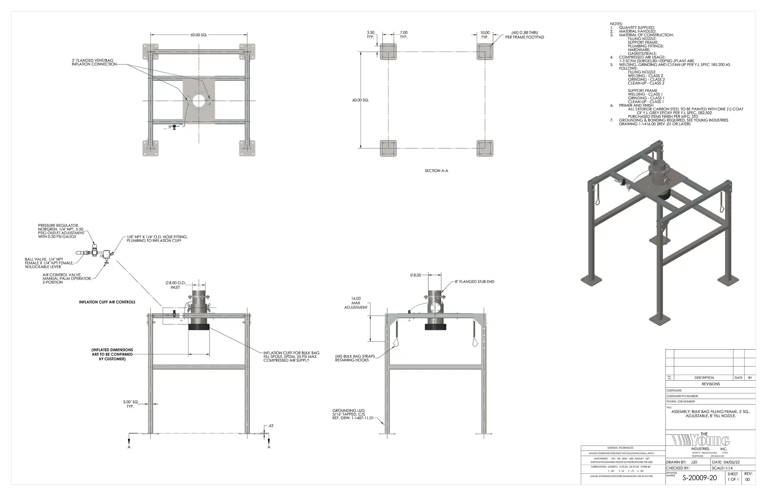 Bulk Bag Loading Schematic