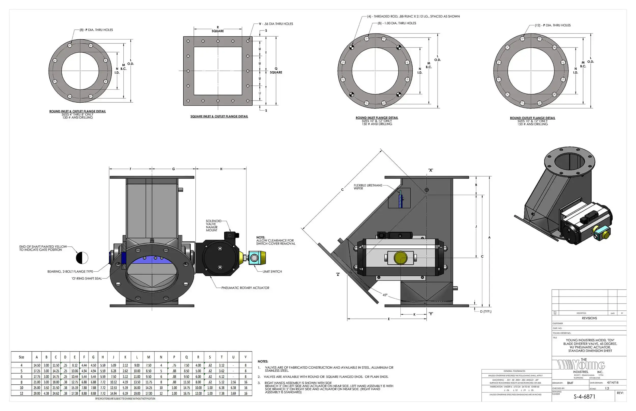 Tab Blade Diverter Valve