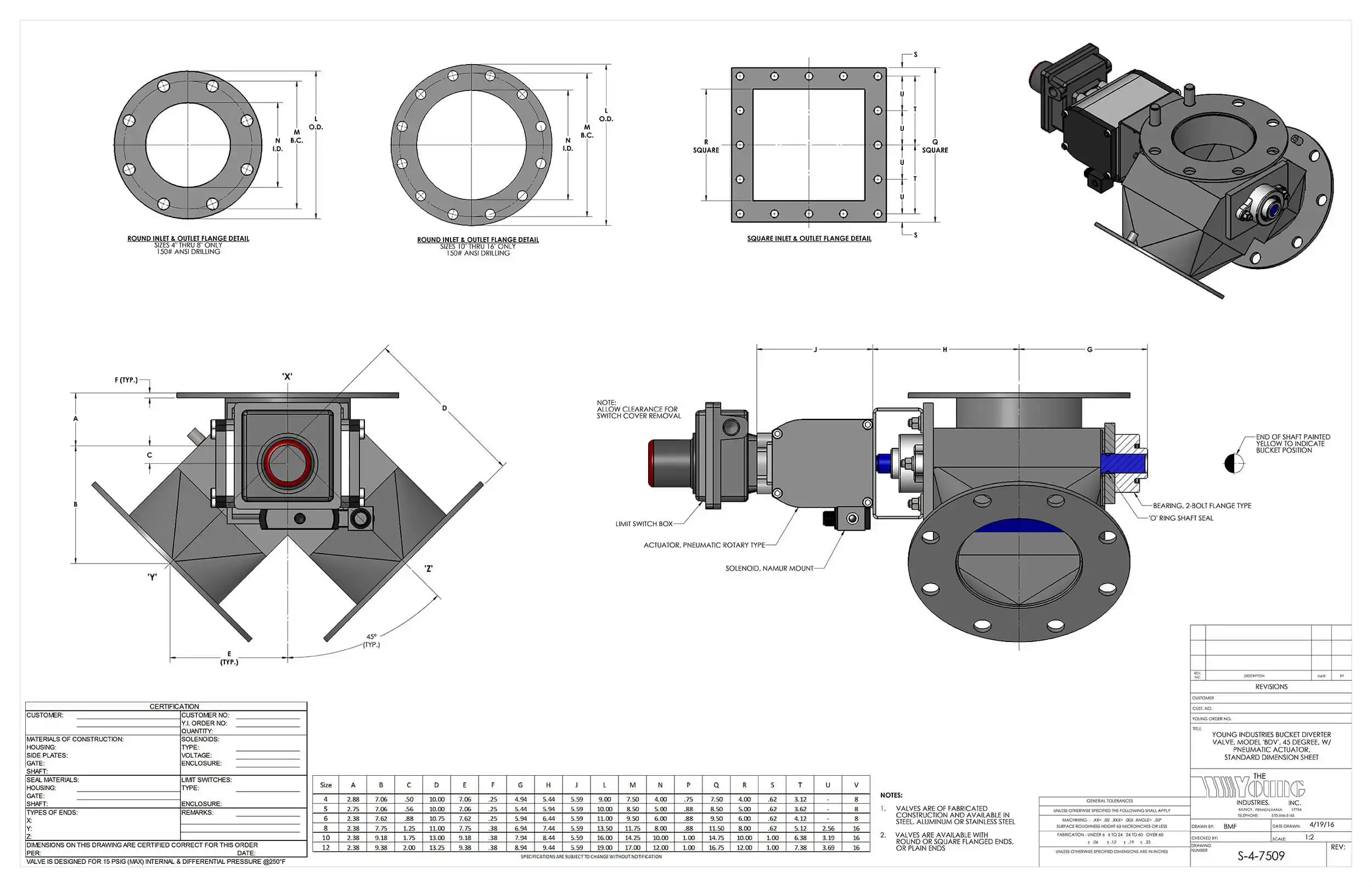 Bucket Diverter Valve